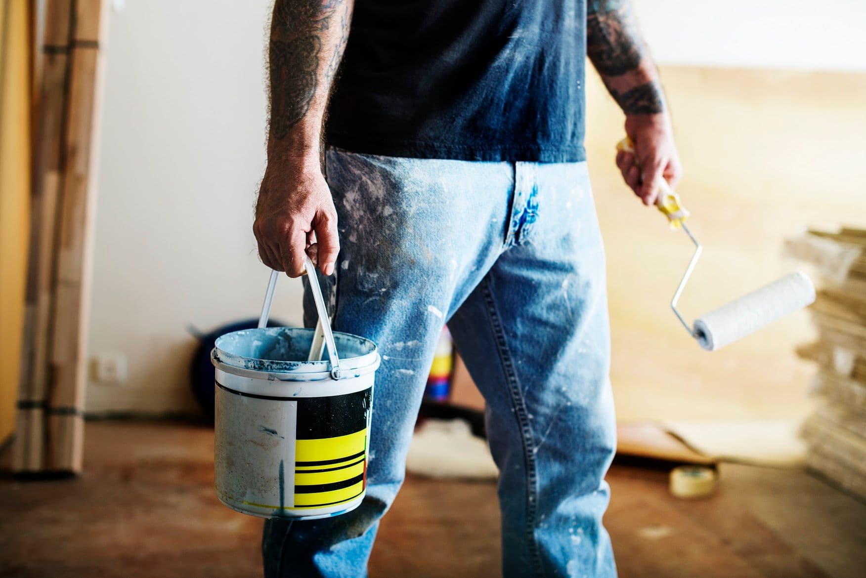 Business loan for Painters - Painter getting ready to paint
